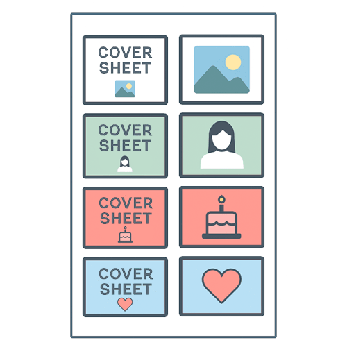 batch printing with cover sheets