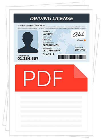 combine id and PDF on one page