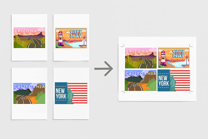 n-up printing example