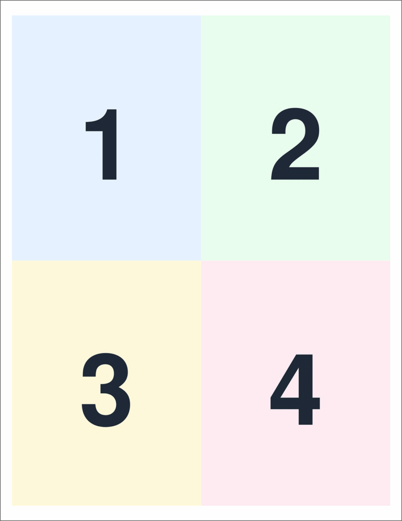 Combine Four Pages On A Single Page