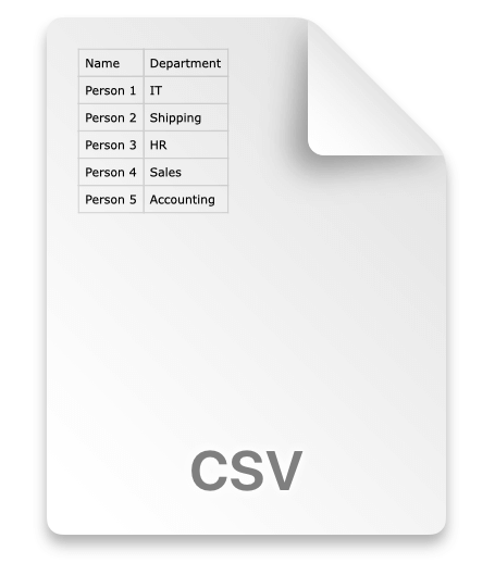 csv name list for creating name badges in bulk